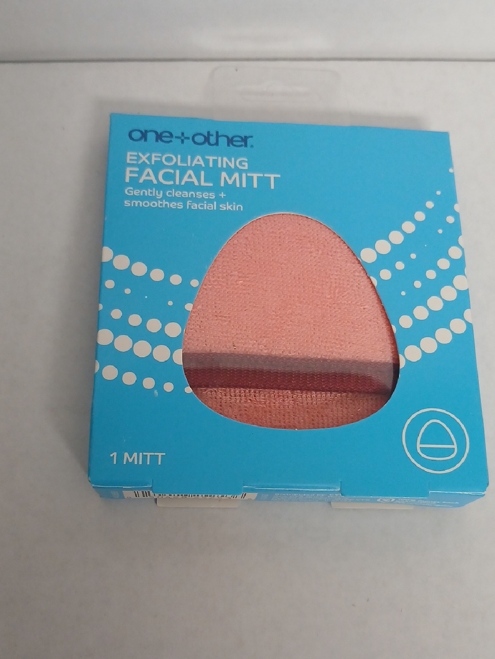 Exfoliating facial mitt gently cleanses smoothes facial skin nwt